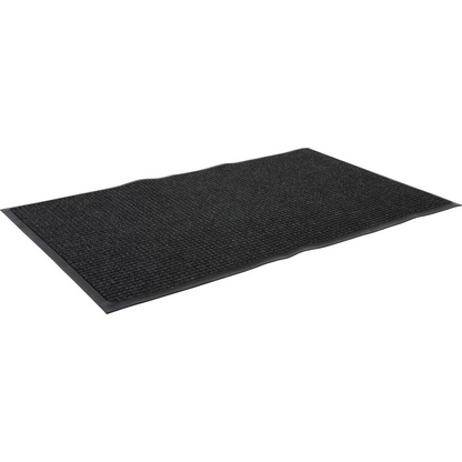 Genuine Joe WaterGuard Indoor/Outdoor Mats - Carpeted Floor, Hard Floor, Indoor, Outdoor - 60" Length x 36" Width - Rubber, Polypropylene - Charcoal Gray