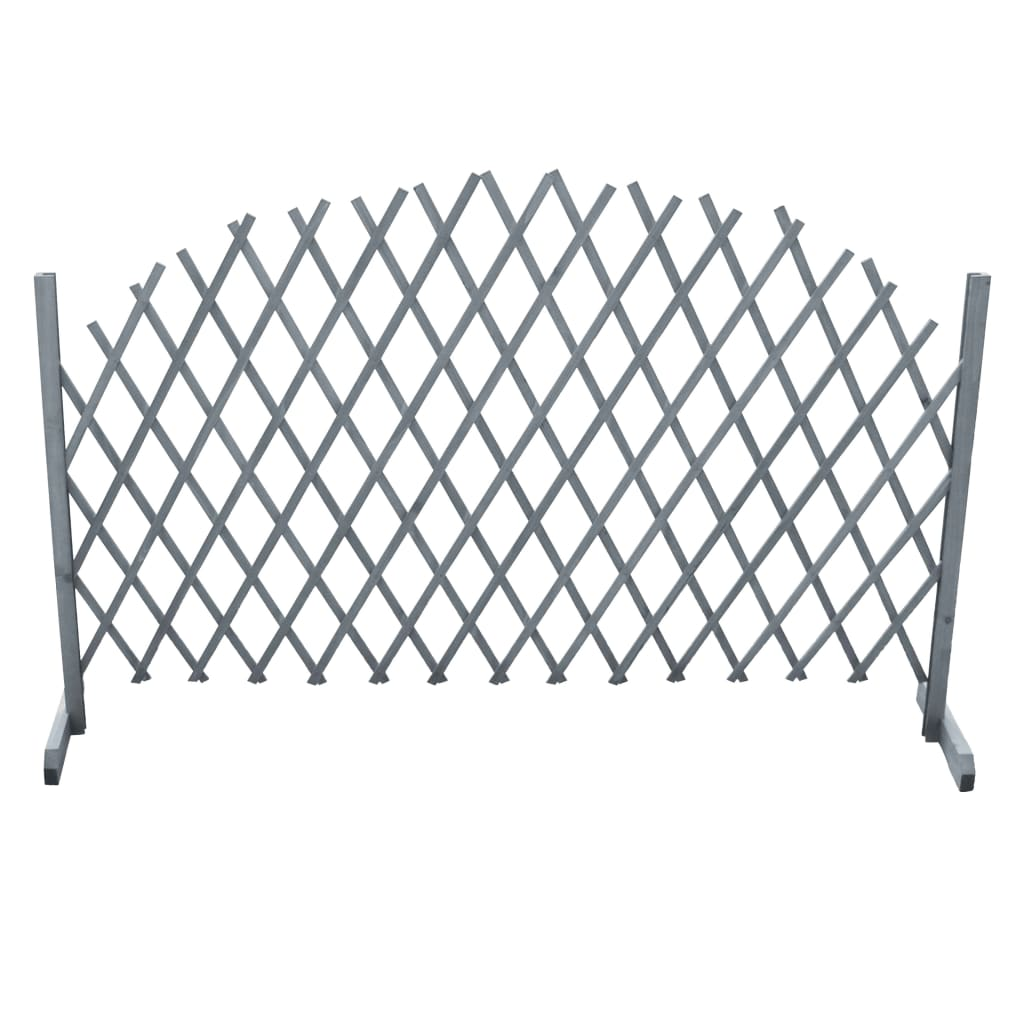 vidaXL Trellis Fence Solid Firwood 5.9'x3.3' Gray