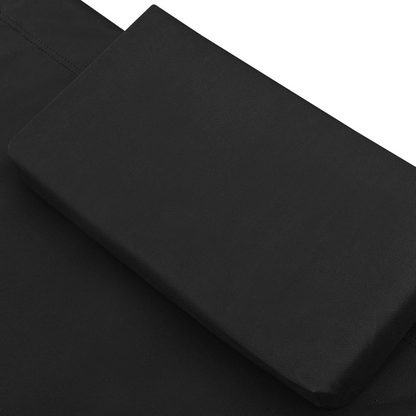 vidaXL Patio Lounge Bed Fabric Black