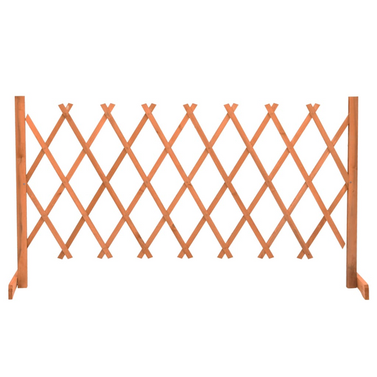 vidaXL Garden Trellis Fence Orange 59.1"x31.5" Solid Firwood