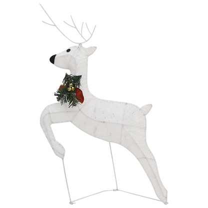 vidaXL Christmas Reindeers 4 pcs White 80 LEDs