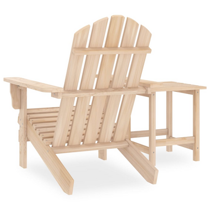 vidaXL Patio Adirondack Chair with Table Solid Fir Wood