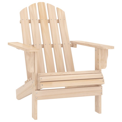 vidaXL Patio Adirondack Chair with Table Solid Fir Wood