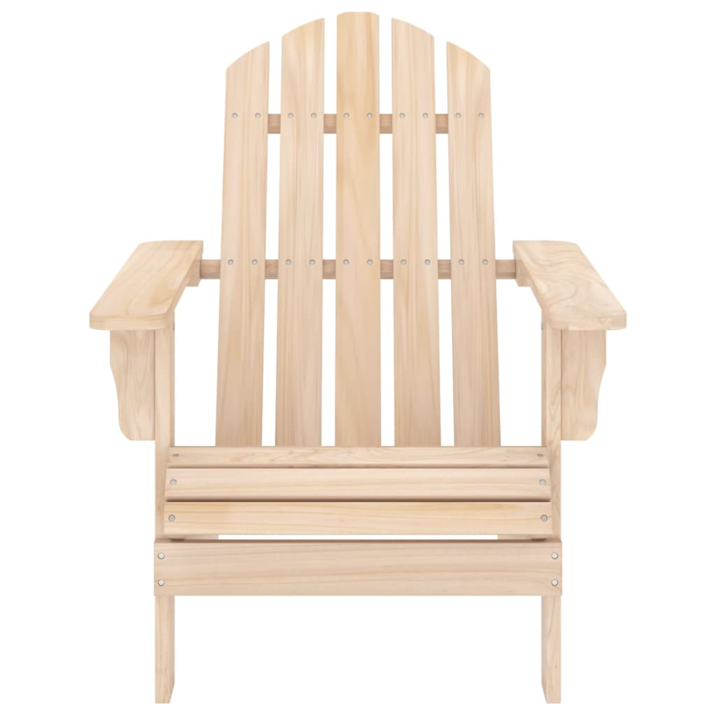 vidaXL Patio Adirondack Chair with Table Solid Fir Wood