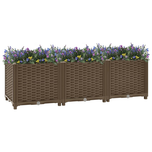 vidaXL Raised Bed 47.2"x15.7"x15" Polypropylene