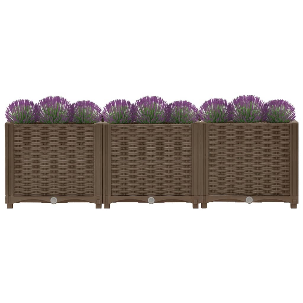 vidaXL Raised Bed 47.2"x15.7"x15" Polypropylene