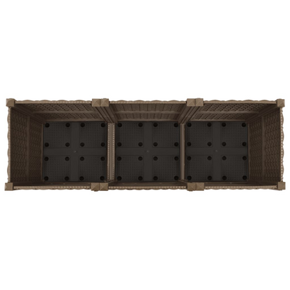 vidaXL Raised Bed 47.2"x15.7"x15" Polypropylene