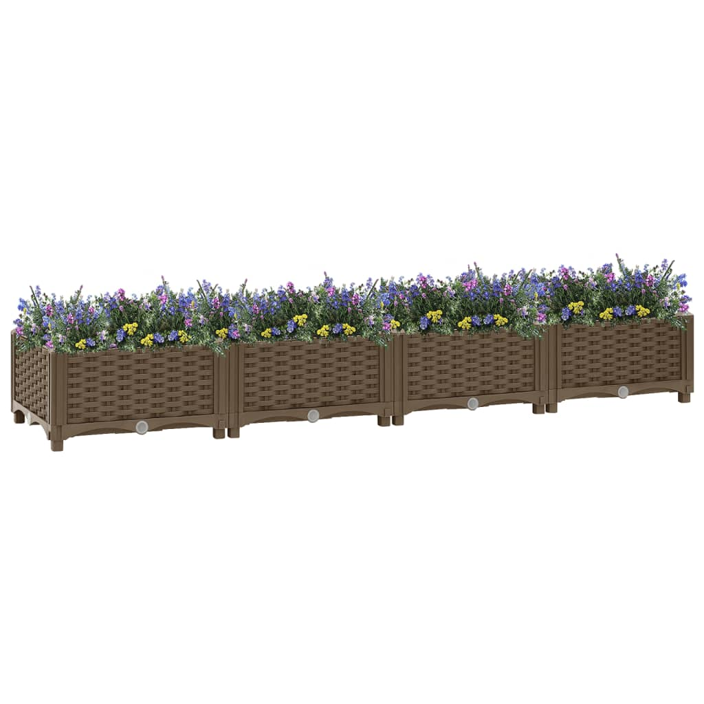 vidaXL Raised Bed 63"x15.7"x9.1" Polypropylene