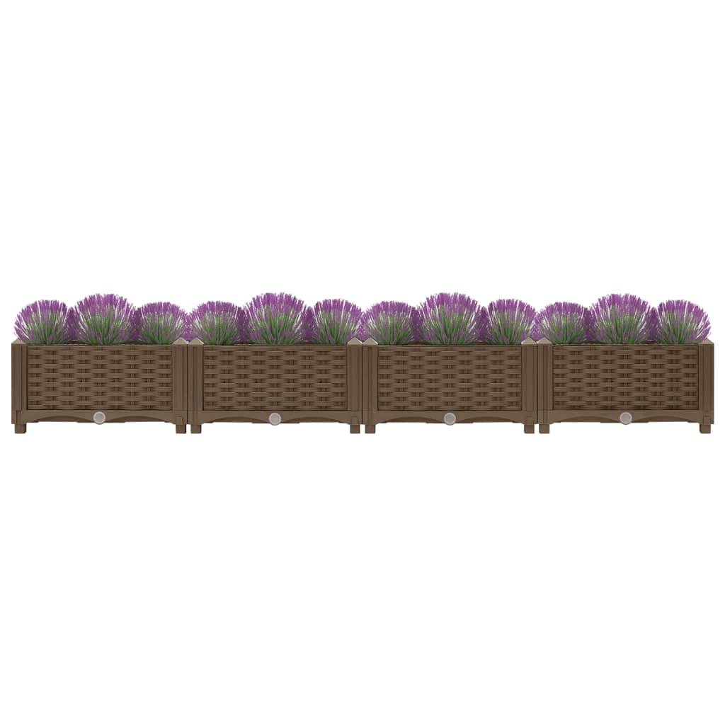 vidaXL Raised Bed 63"x15.7"x9.1" Polypropylene