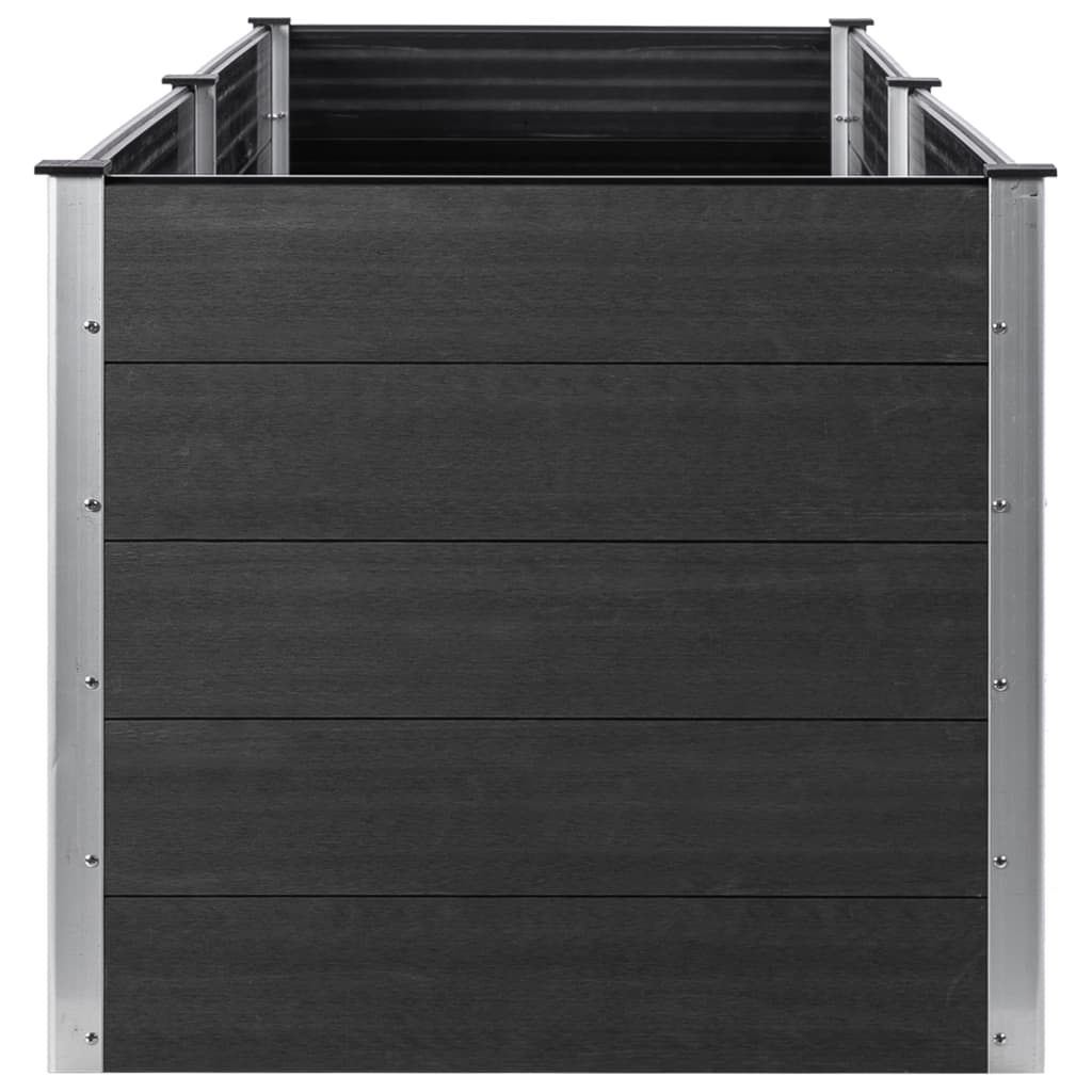 vidaXL Garden Raised Bed 78.7"x19.7"x35.8" WPC Gray