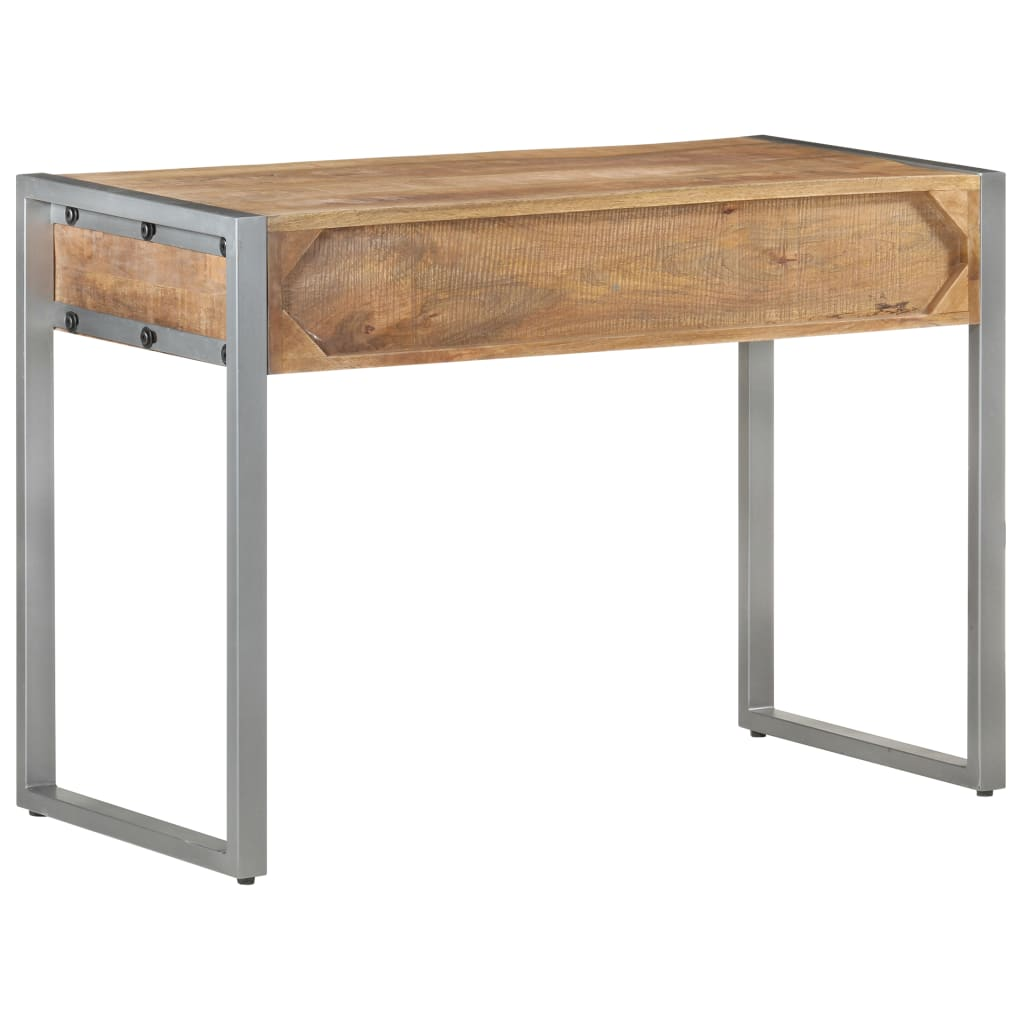 vidaXL Desk 42.5"x19.7"x29.5" Rough Mango Wood