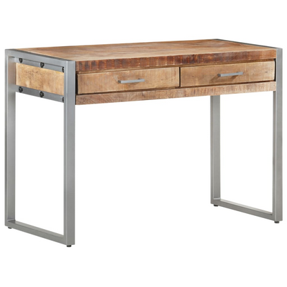 vidaXL Desk 42.5"x19.7"x29.5" Rough Mango Wood