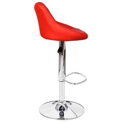 vidaXL Bar Stools 2 pcs Red Faux Leather