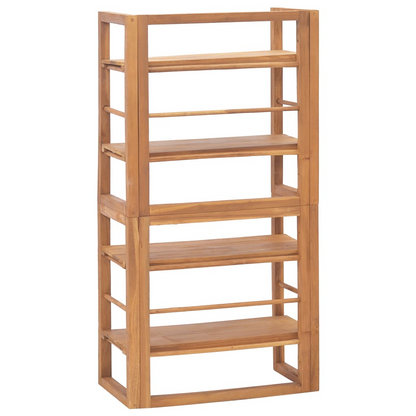 vidaXL Shelving Unit 23.6"x11.8"x47.2" Solid Teak Wood