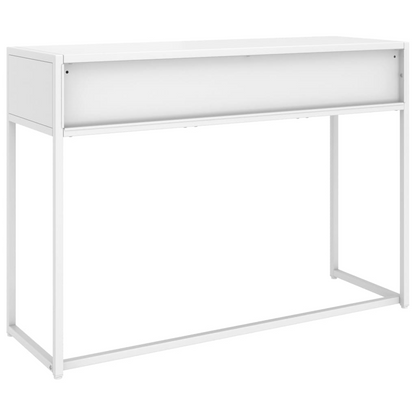 vidaXL Console Table White 41.7"x13.8"x29.5" Steel