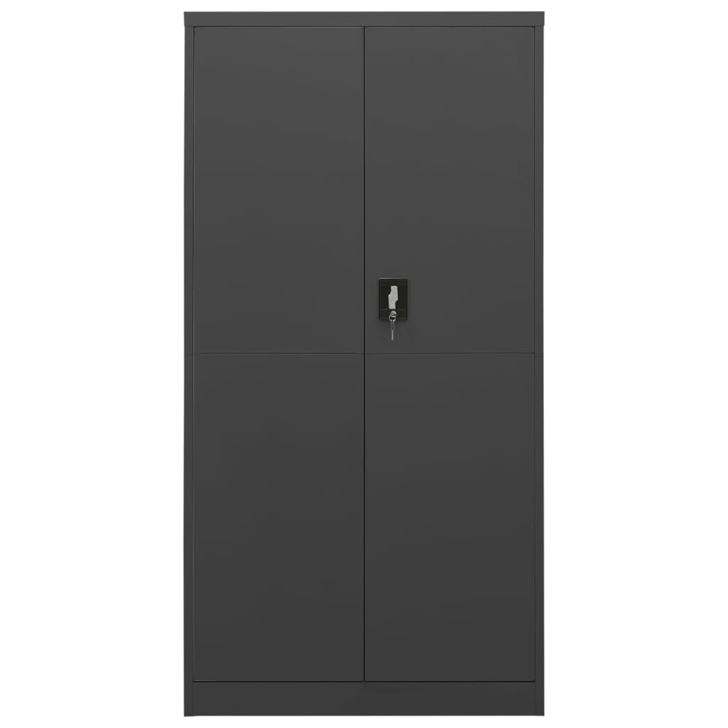 vidaXL Locker Cabinet Anthracite 35.4"x15.7"x70.9" Steel