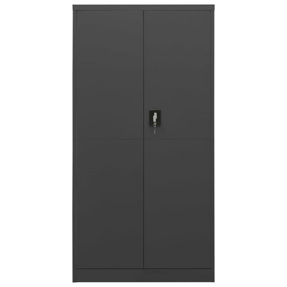 vidaXL Locker Cabinet Anthracite 35.4"x15.7"x70.9" Steel