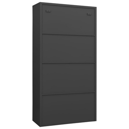 vidaXL Locker Cabinet Anthracite 35.4"x15.7"x70.9" Steel