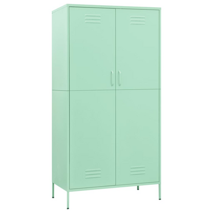 vidaXL Wardrobe Mint 35.4"x19.7"x70.9" Steel