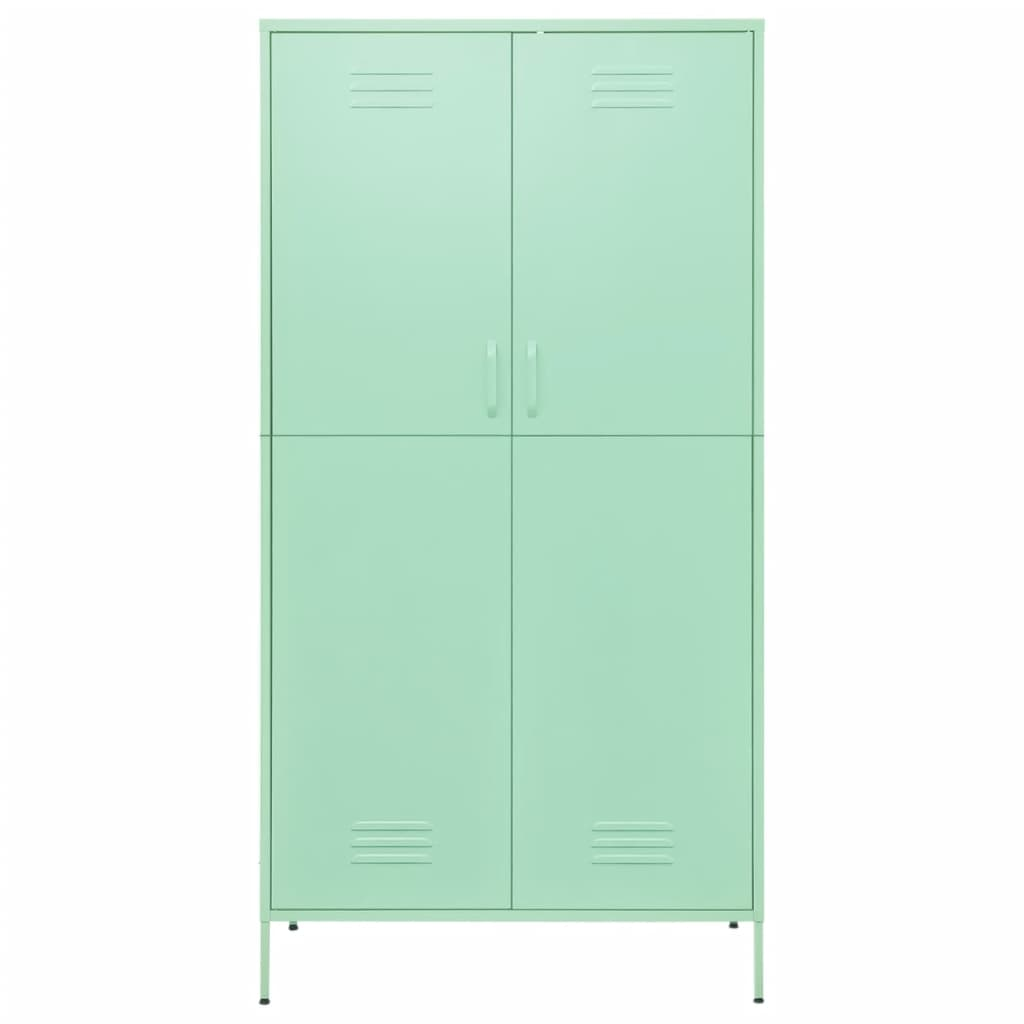 vidaXL Wardrobe Mint 35.4"x19.7"x70.9" Steel