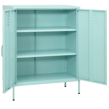 vidaXL Storage Cabinet Mint 31.5"x13.8"x40" Steel