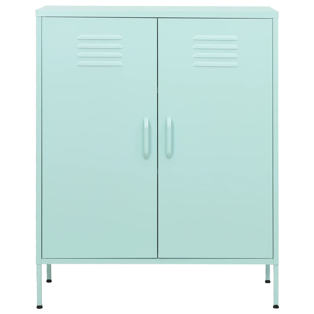 vidaXL Storage Cabinet Mint 31.5"x13.8"x40" Steel