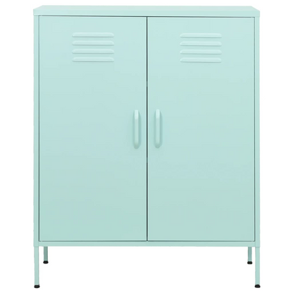 vidaXL Storage Cabinet Mint 31.5"x13.8"x40" Steel