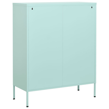 vidaXL Storage Cabinet Mint 31.5"x13.8"x40" Steel