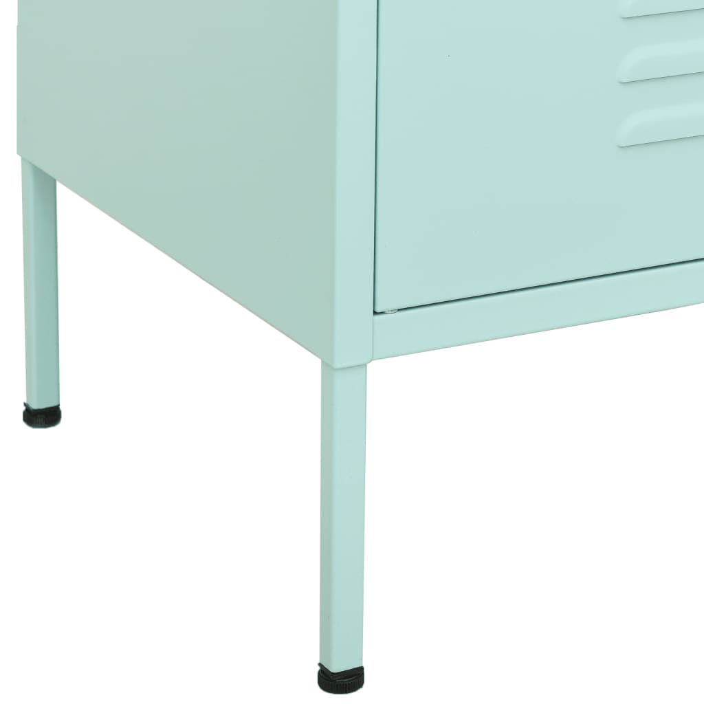 vidaXL Storage Cabinet Mint 31.5"x13.8"x40" Steel