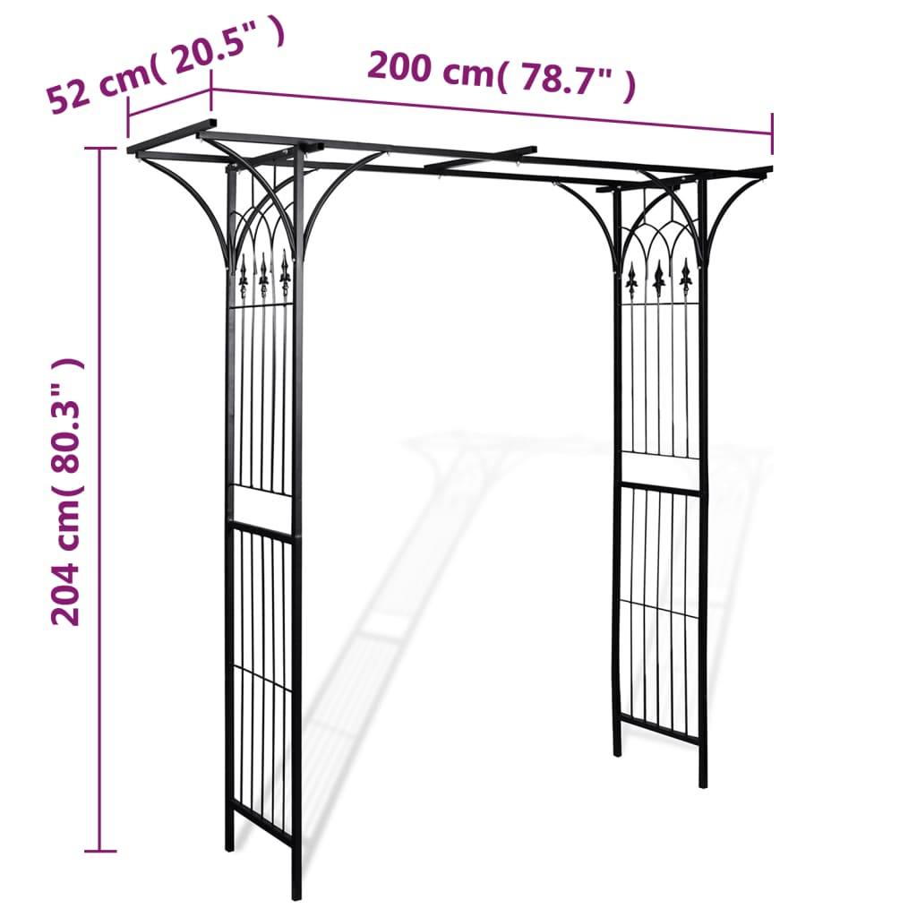 vidaXL Garden Arch 78.7"x20.5"x80.3"