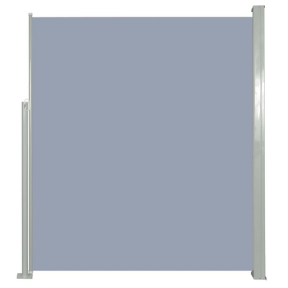 Patio Retractable Side Awning 63"x118" Gray