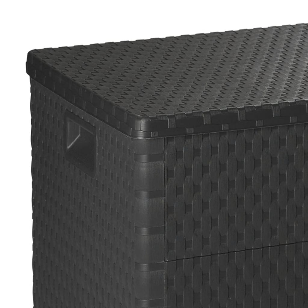 vidaXL Patio Storage Box Anthracite 47.2"x22"x24.8" PP Rattan