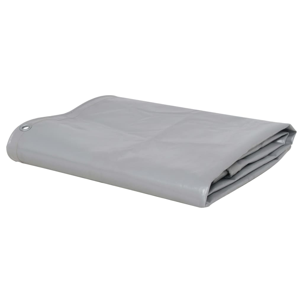 vidaXL Tarpaulin 2.1 oz/ft² 13.1'x26.2' Gray