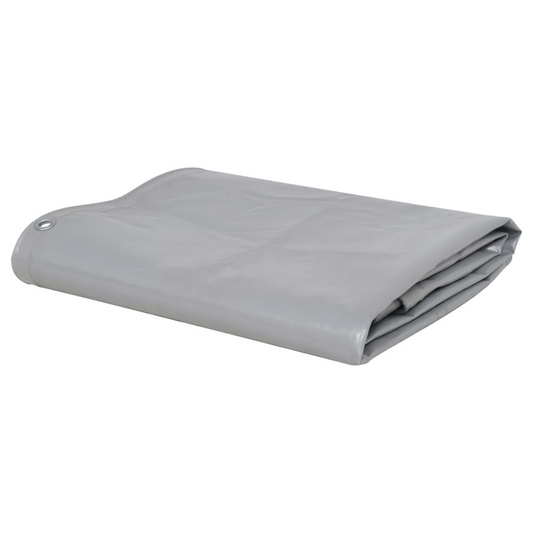 vidaXL Tarpaulin 2.1 oz/ft² 13.1'x13.1' Gray