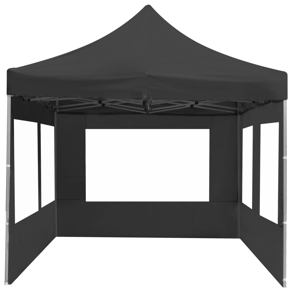 vidaXL Professional Folding Party Tent with Walls Aluminum 19.7'x9.8' Anthracite