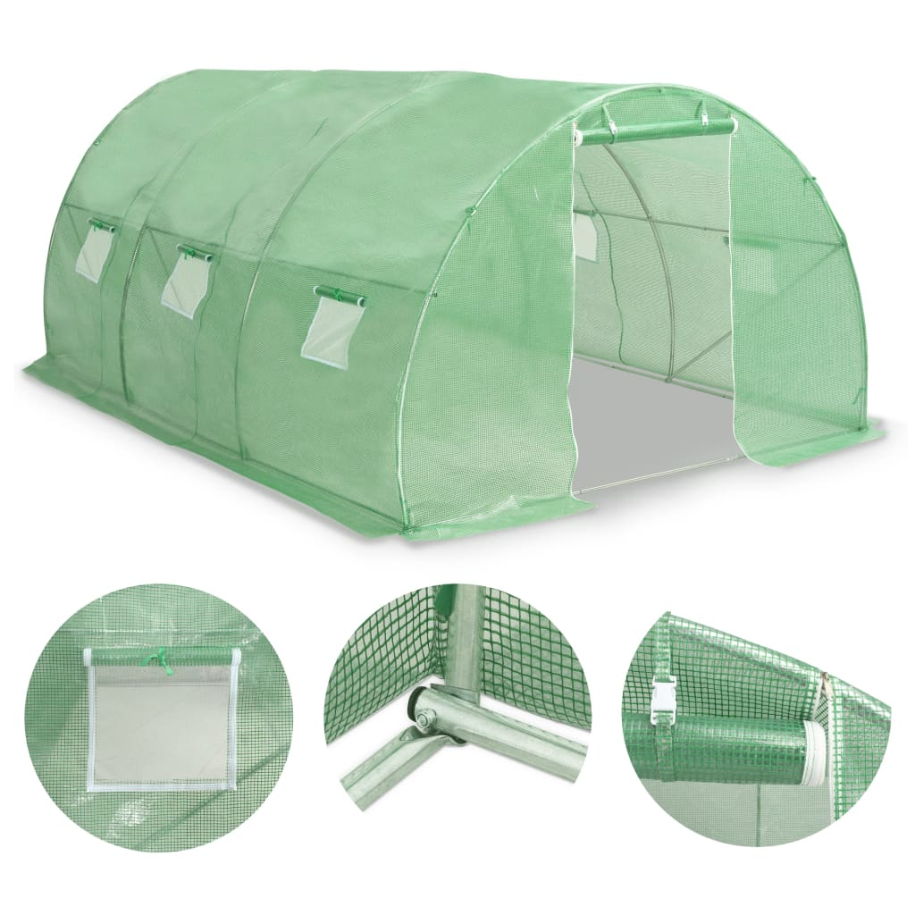 vidaXL Greenhouse145.3 ft² 177.2"x118.1"x78.7"