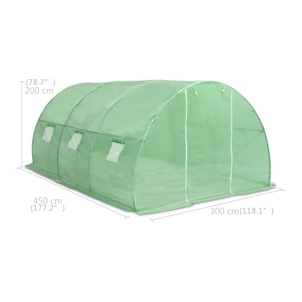 vidaXL Greenhouse145.3 ft² 177.2"x118.1"x78.7"