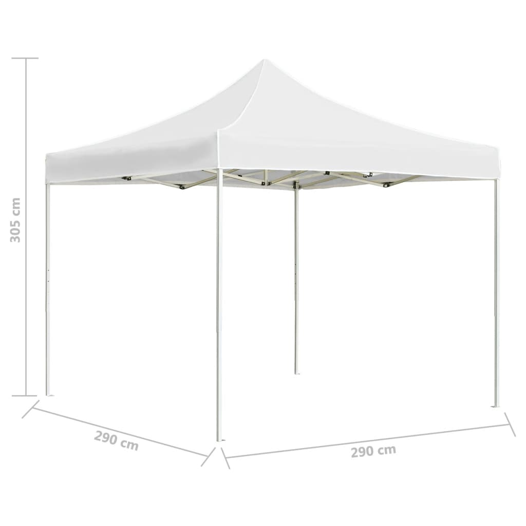 vidaXL Professional Folding Party Tent Aluminum 9.8'x9.8' White