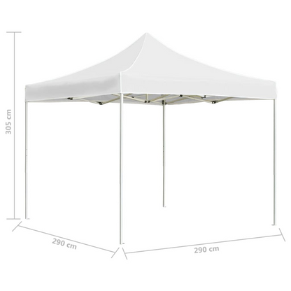 vidaXL Professional Folding Party Tent Aluminum 9.8'x9.8' White