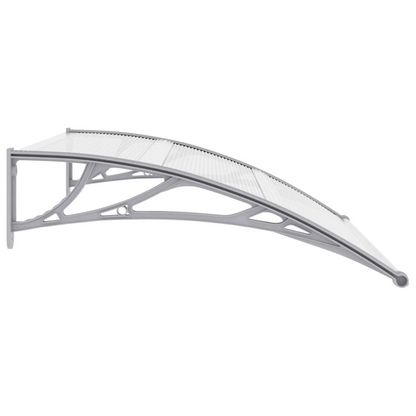 vidaXL Door Canopy Gray 47.2"x39.4" PC