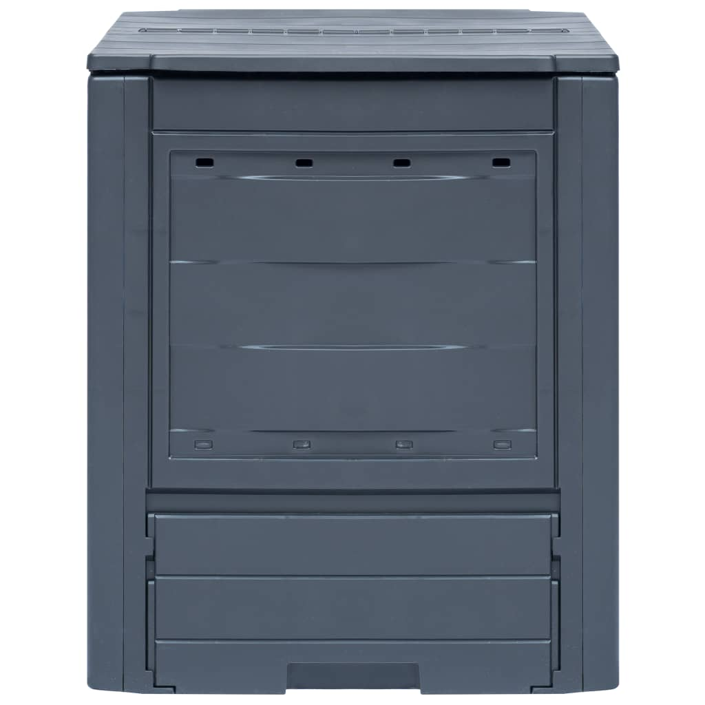 vidaXL Garden Composter Gray 23.6"x23.6"x28.7" 68.7 gal