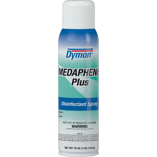 Dymon Medaphene Plus Disinfectant Spray - Aerosol - 16 fl oz (0.5 quart) - Pleasant Scent - 12 / Carton - Aqua