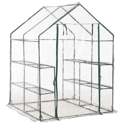 vidaXL Greenhouse with 8 Shelves 4.7'x4.7'x6.4'