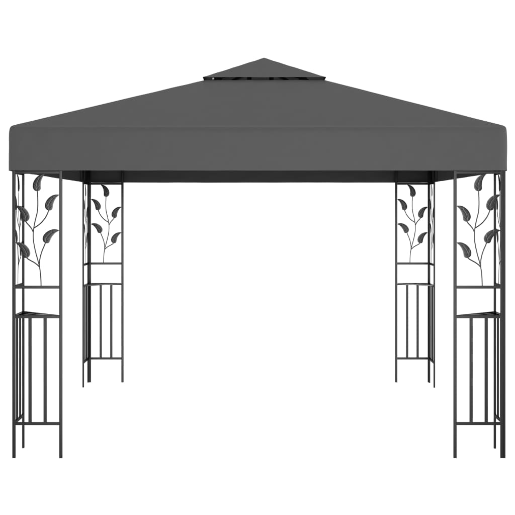 vidaXL Gazebo 118.1"x118.1" Anthracite