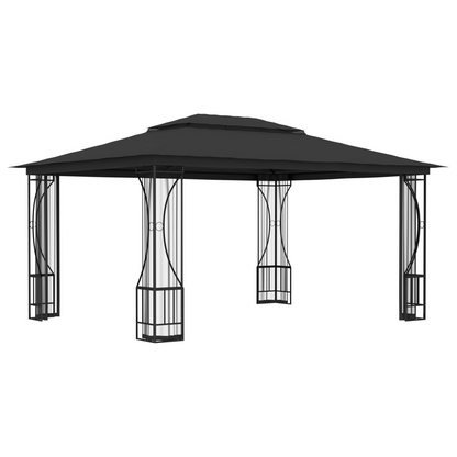 vidaXL Gazebo with Nets 9.8'x13.1'x8.7' Anthracite