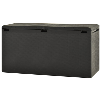 vidaXL Patio Storage Box Anthracite 44.9"x18.5"x23.6"