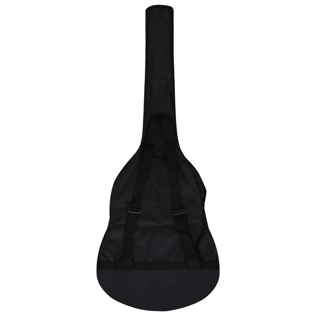 vidaXL Guitar Bag for 1/2 Classical Guitar Black 37"x13.8" Fabric