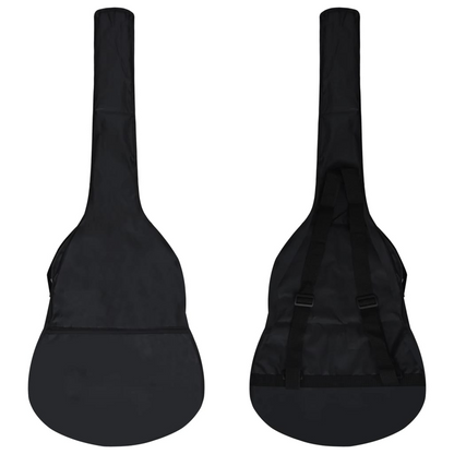 vidaXL 8 Piece Classical Guitar Beginner Set Black 1/2 34"