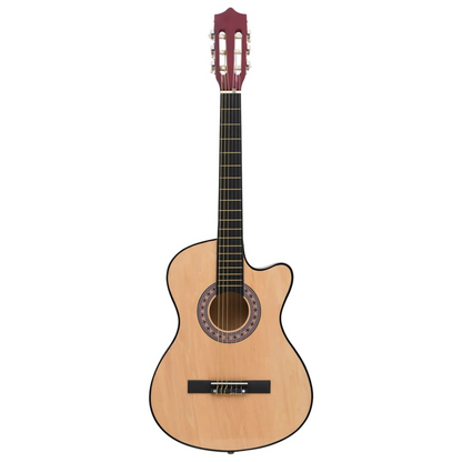 vidaXL 12 Piece Western Acoustic Cutaway Guitar Set with 6 Strings 38"