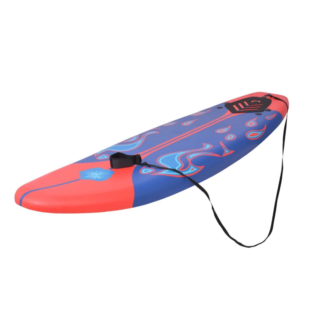 vidaXL Surfboard Blue and Red 66.9"